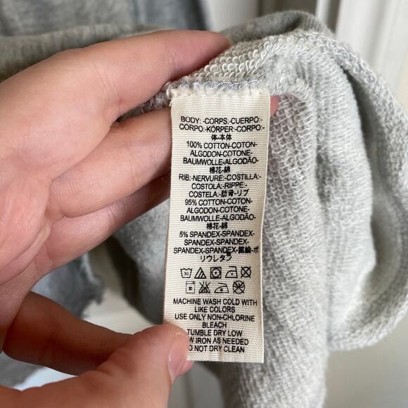 Free People Retro Stripe Oversized Sweatshirt Mini Dress Stripe Gray Size Medium - Picture 6 of 8